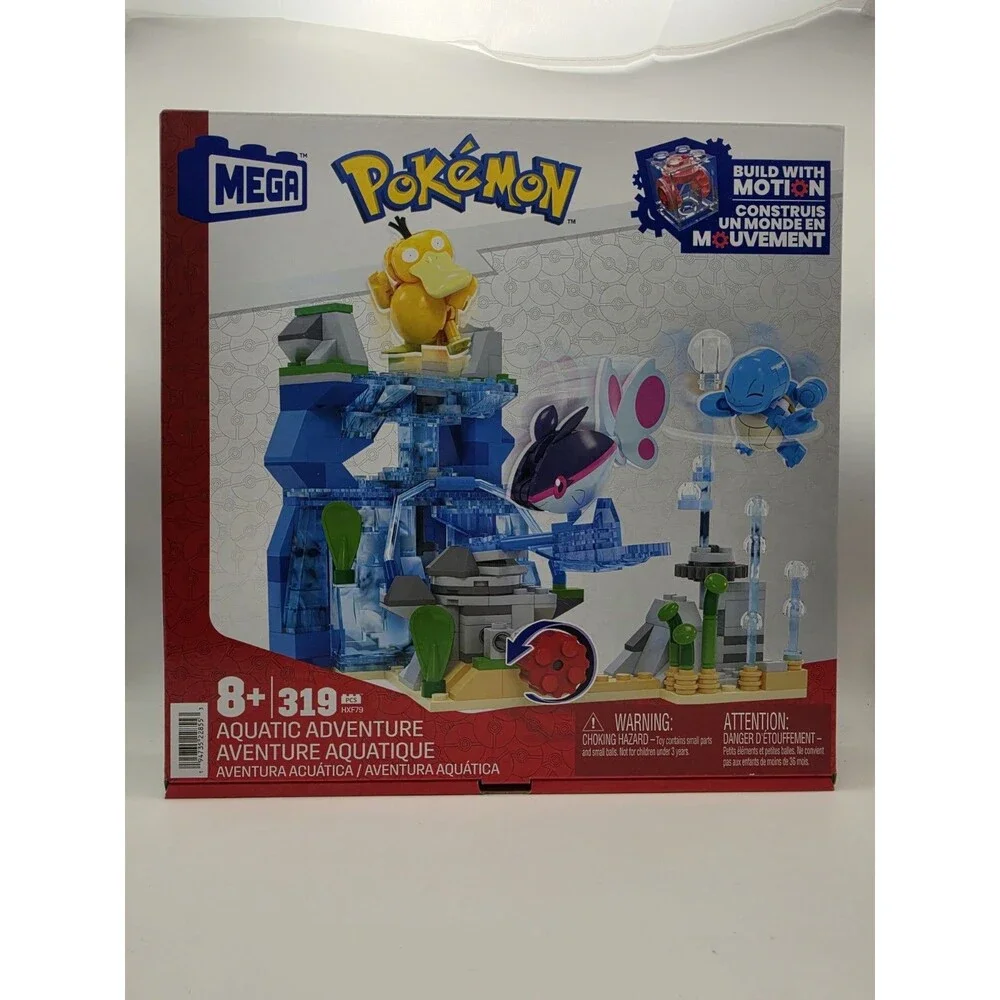 MEGA Pokémon Aquatic Adventure 319-Piece Building Set Build with Motion HXF79